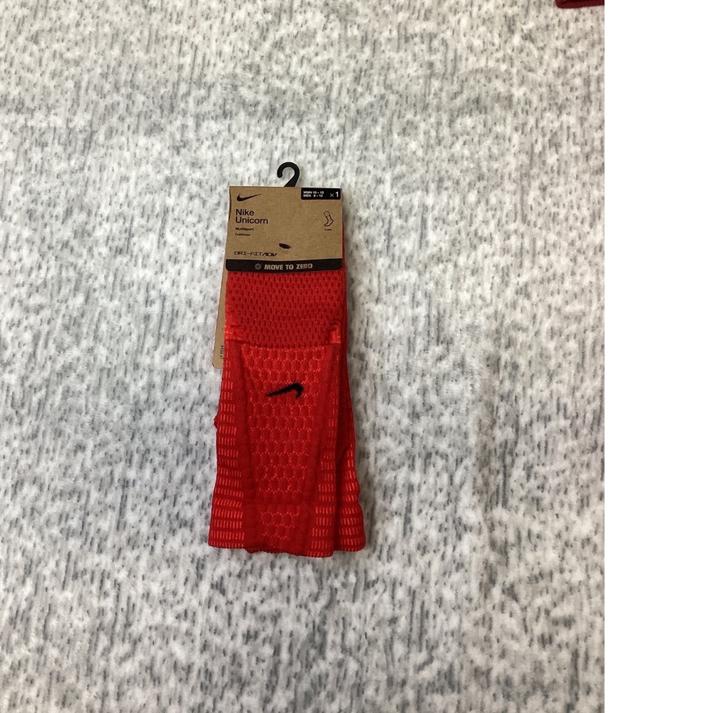 Nike Unicorn Multisport Cushioned Crew Socks Red Dri-FIT ADV FZ3399-657Mens 8-12